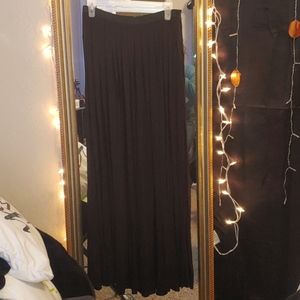 Double slit Maxi Skirt